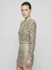 Seraphina Sequin Embellished Tailored Set