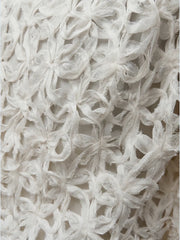 Guipure Lace Crystal-Trimmed Jacket & Skirt Set