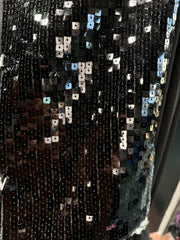 Crystal-Encrusted Sequin Cropped Jacket