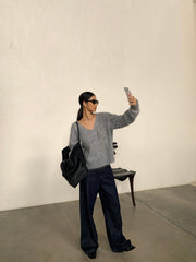 Essential Lyocell Wide-Leg Pants